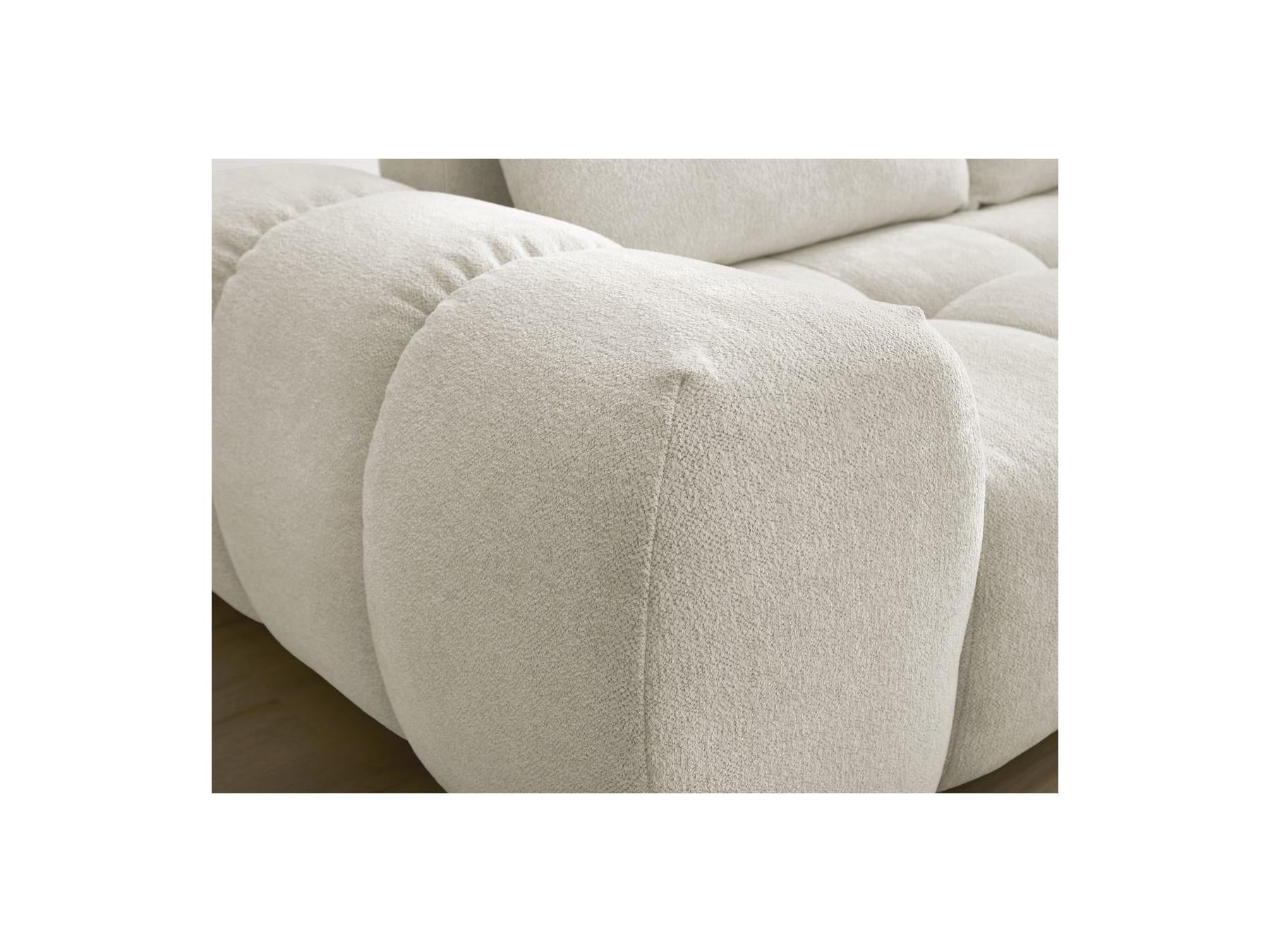 Everest - Fixed 3-Seater Straight Sofa - Flecked Fabric - 2 Cushions