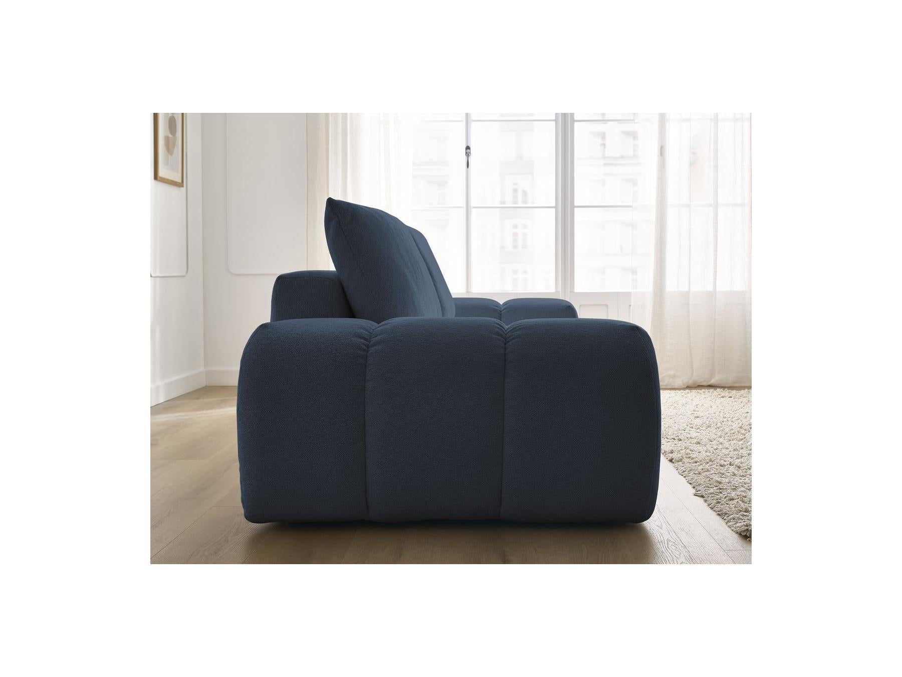 Everest - Fixed 3-Seater Straight Sofa - Flecked Fabric - 2 Cushions