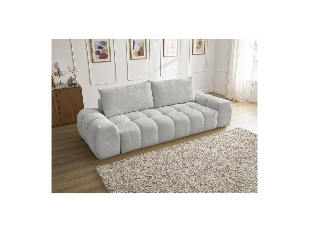Everest - Fixed 3-Seater Straight Sofa - Flecked Fabric - 2 Cushions