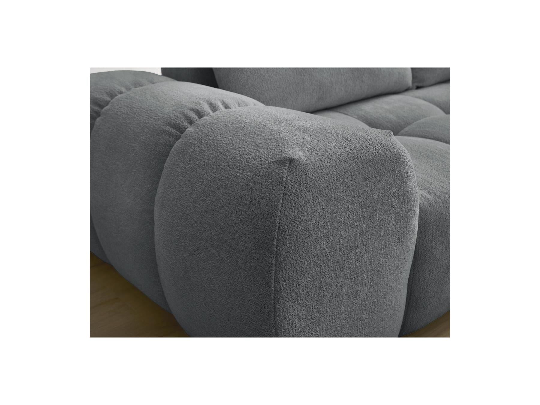 Everest - Fixed 3-Seater Straight Sofa - Flecked Fabric - 2 Cushions