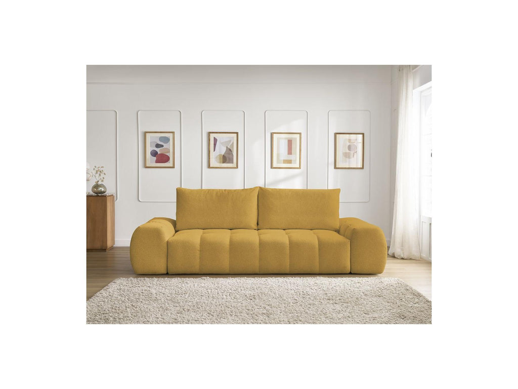 Everest - Fixed 3-Seater Straight Sofa - Flecked Fabric - 2 Cushions