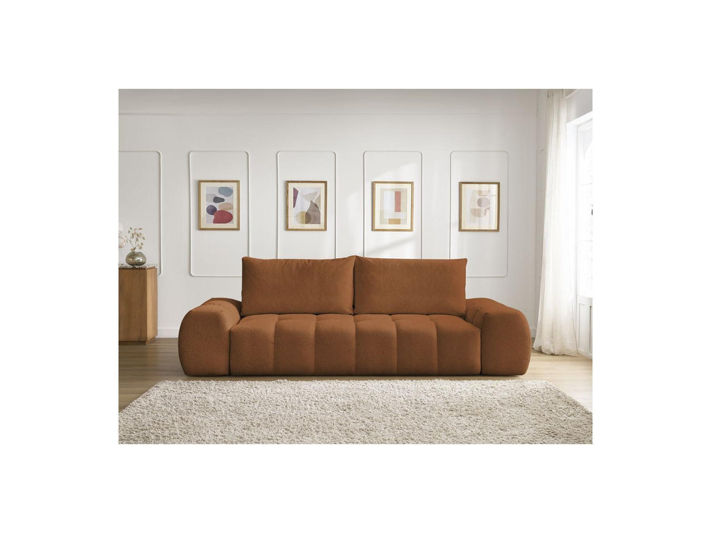 Everest - Fixed 3-Seater Straight Sofa - Flecked Fabric - 2 Cushions