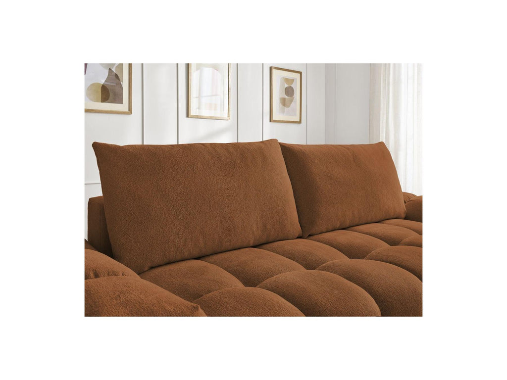 Everest - Fixed 3-Seater Straight Sofa - Flecked Fabric - 2 Cushions