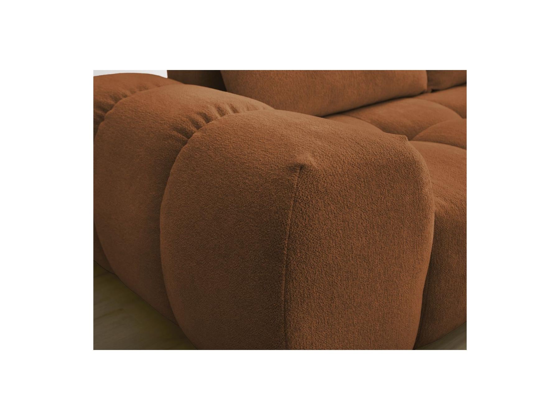 Everest - Fixed 3-Seater Straight Sofa - Flecked Fabric - 2 Cushions