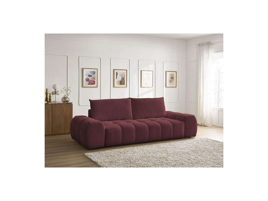 Everest - Fixed 3-Seater Straight Sofa - Flecked Fabric - 2 Cushions