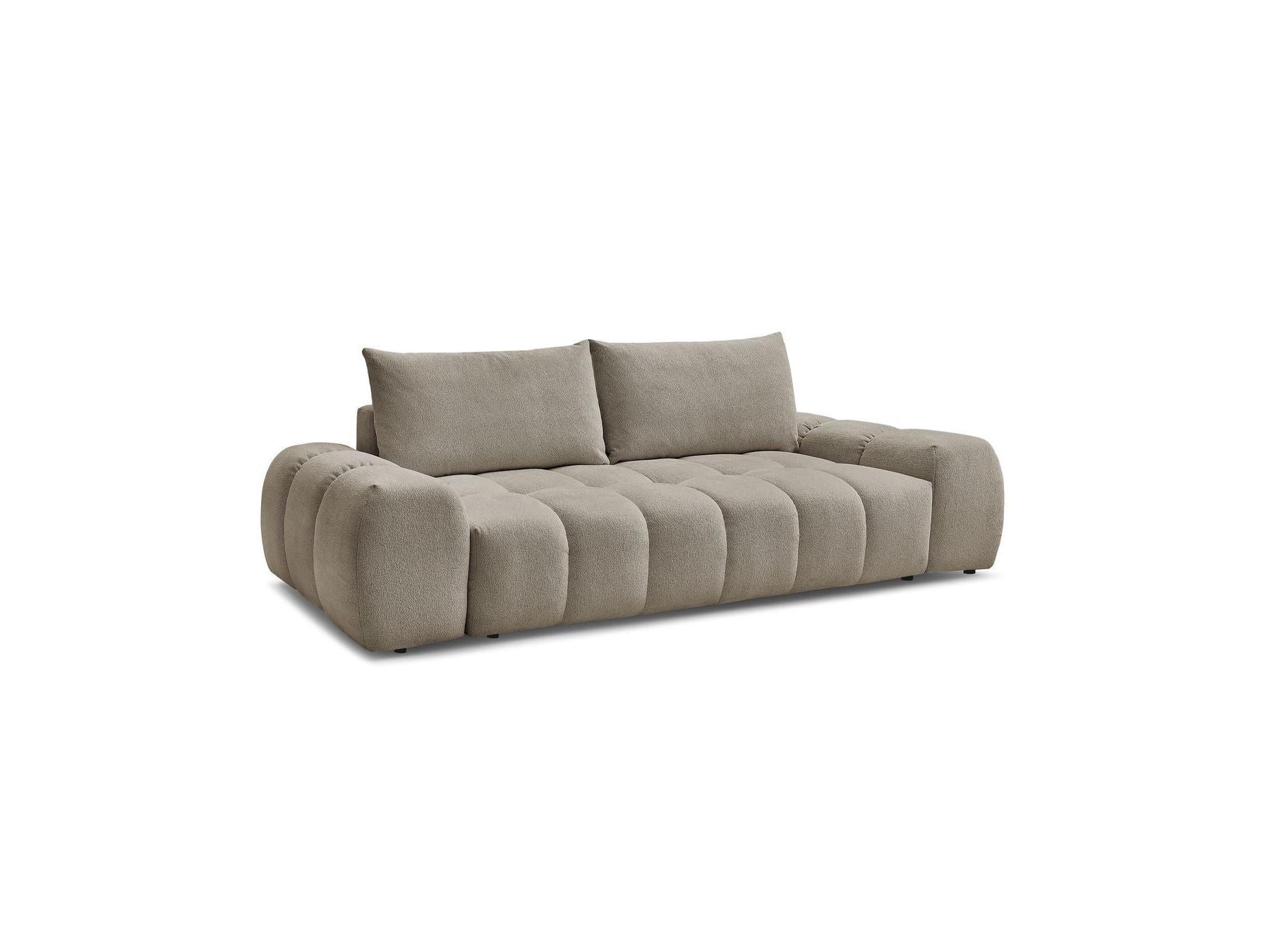 Everest - Fixed 3-Seater Straight Sofa - Flecked Fabric - 2 Cushions