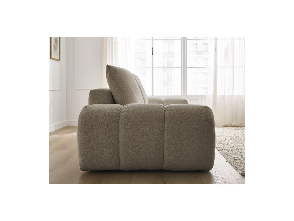 Everest - Fixed 3-Seater Straight Sofa - Flecked Fabric - 2 Cushions