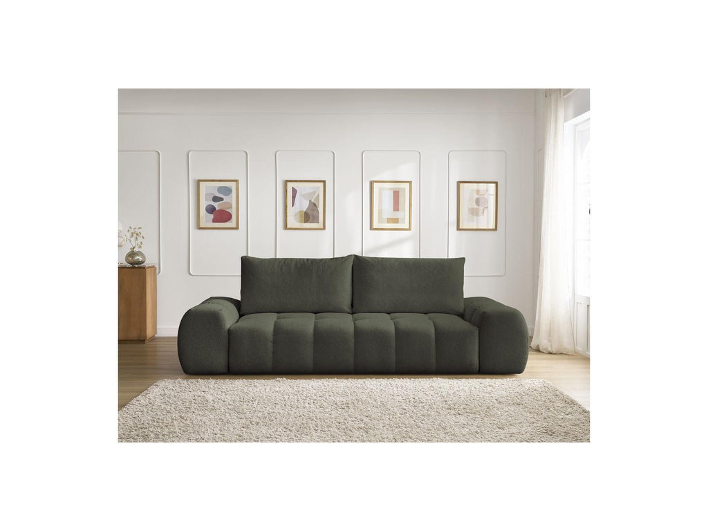 Everest - Fixed 3-Seater Straight Sofa - Flecked Fabric - 2 Cushions