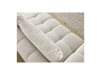 Everest - Canapé Droit Fixe 3 Places - Tissu Texturé - 2 Coussins