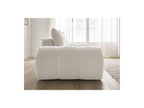 Everest - Canapé Droit Fixe 3 Places - Tissu Texturé - 2 Coussins