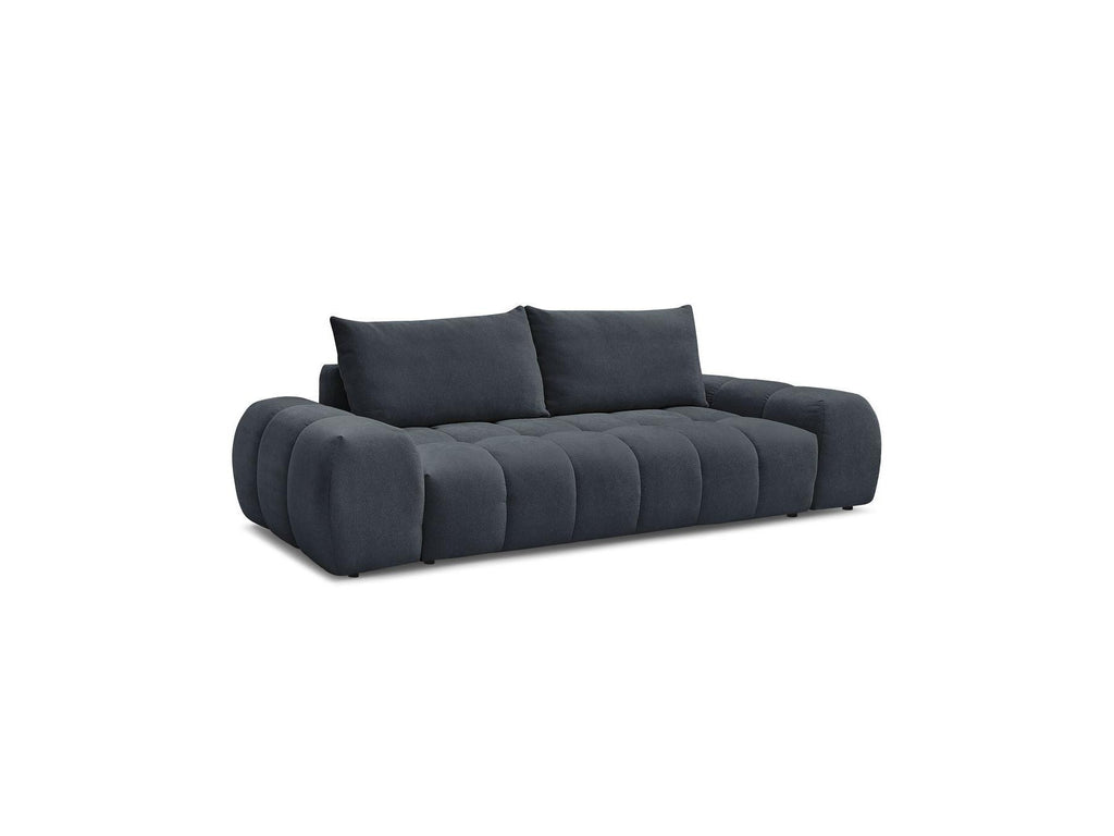 Everest - Canapé Droit Fixe 3 Places - Tissu Texturé - 2 Coussins