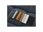 Everest - Canapé Droit Fixe 3 Places - Tissu Texturé - 2 Coussins