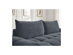 Everest - Canapé Droit Fixe 3 Places - Tissu Texturé - 2 Coussins