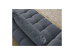Everest - Canapé Droit Fixe 3 Places - Tissu Texturé - 2 Coussins
