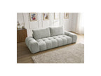 Everest - Canapé Droit Fixe 3 Places - Tissu Texturé - 2 Coussins