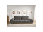 Everest - Canapé Droit Fixe 3 Places - Tissu Texturé - 2 Coussins