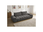 Everest - Canapé Droit Fixe 3 Places - Tissu Texturé - 2 Coussins