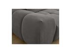 Everest - Canapé Droit Fixe 3 Places - Tissu Texturé - 2 Coussins