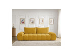 Everest - Canapé Droit Fixe 3 Places - Tissu Texturé - 2 Coussins