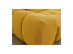 Everest - Canapé Droit Fixe 3 Places - Tissu Texturé - 2 Coussins