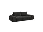 Everest - Canapé Droit Fixe 3 Places - Tissu Texturé - 2 Coussins