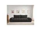 Everest - Canapé Droit Fixe 3 Places - Tissu Texturé - 2 Coussins