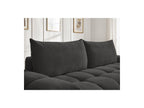 Everest - Canapé Droit Fixe 3 Places - Tissu Texturé - 2 Coussins
