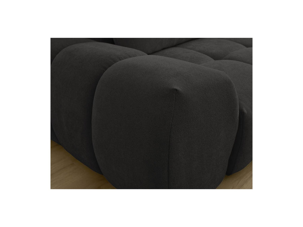 Everest - Canapé Droit Fixe 3 Places - Tissu Texturé - 2 Coussins