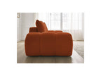 Everest - Canapé Droit Fixe 3 Places - Tissu Texturé - 2 Coussins