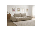 Everest - Canapé Droit Fixe 3 Places - Tissu Texturé - 2 Coussins
