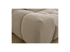 Everest - Canapé Droit Fixe 3 Places - Tissu Texturé - 2 Coussins