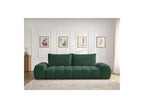Everest - Canapé Droit Fixe 3 Places - Tissu Texturé - 2 Coussins