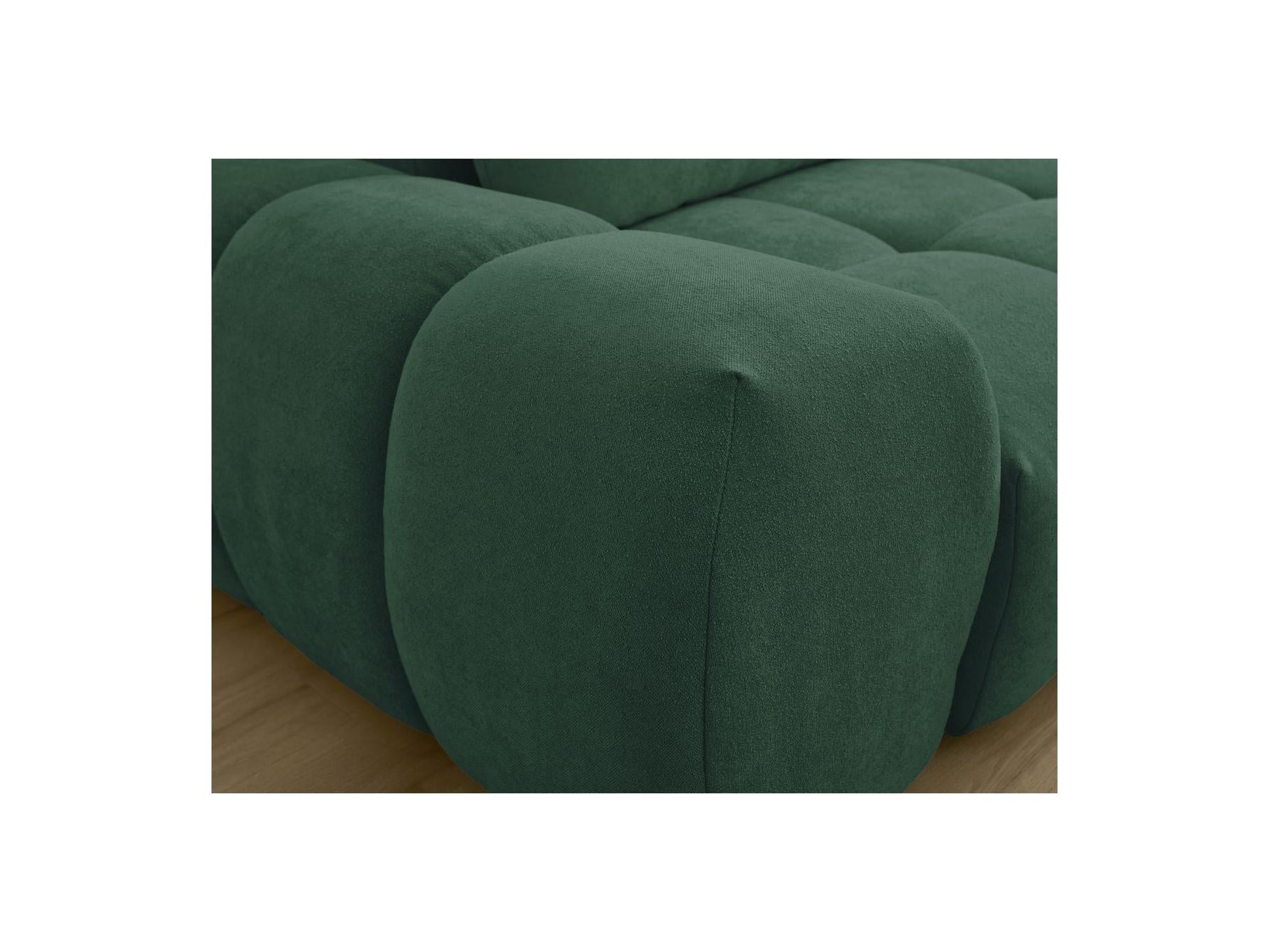Everest - Canapé Droit Fixe 3 Places - Tissu Texturé - 2 Coussins
