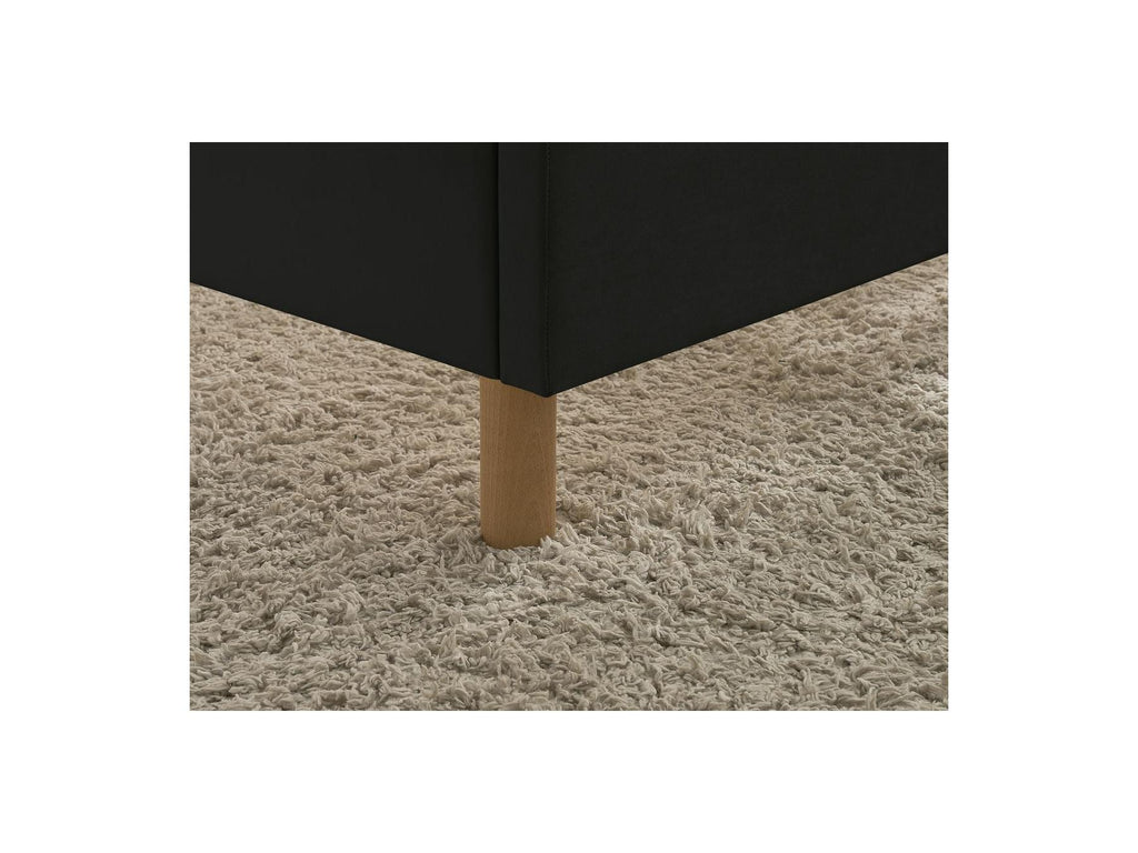 Cassiopee - Lit - Tissu Velours Avec Lattes Massives