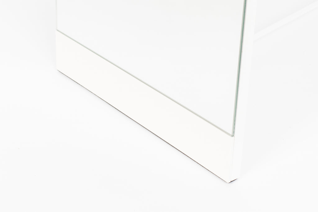 Stand - Miroir - Acier - Blanc