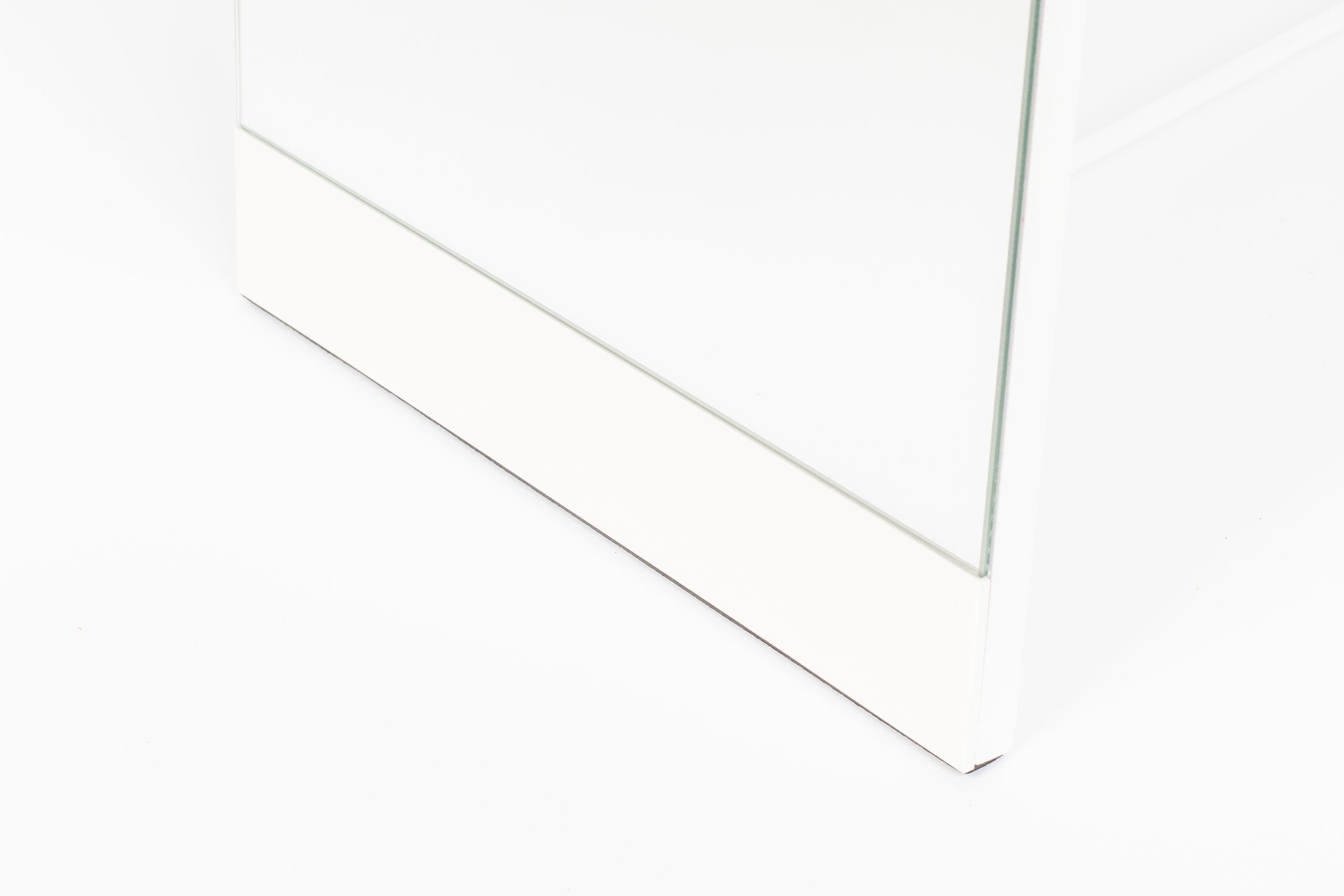 Stand - Miroir - Acier - Blanc