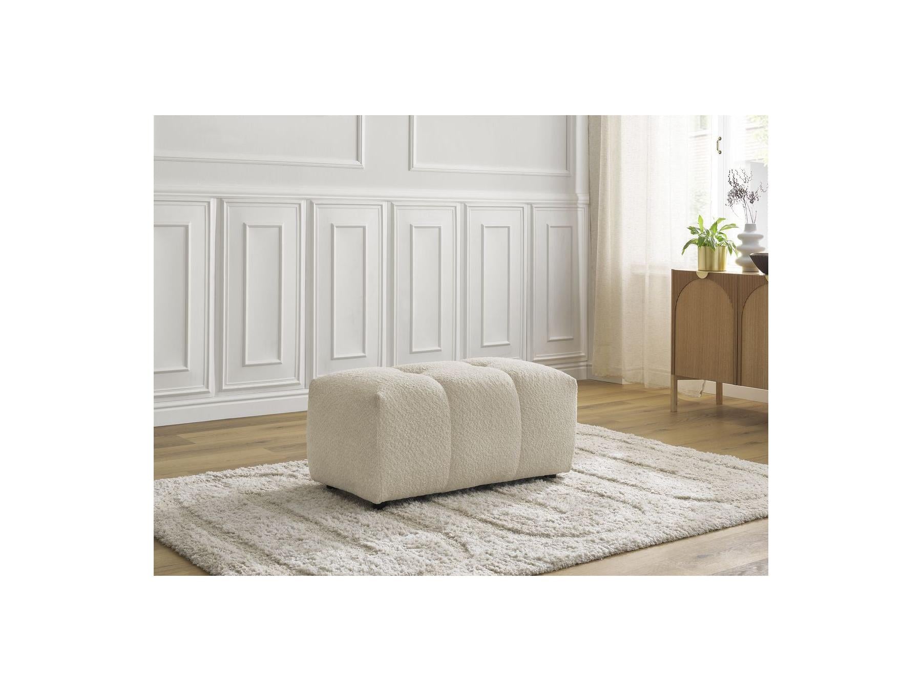 Roxelane - Pouf - Tissu Bouclette