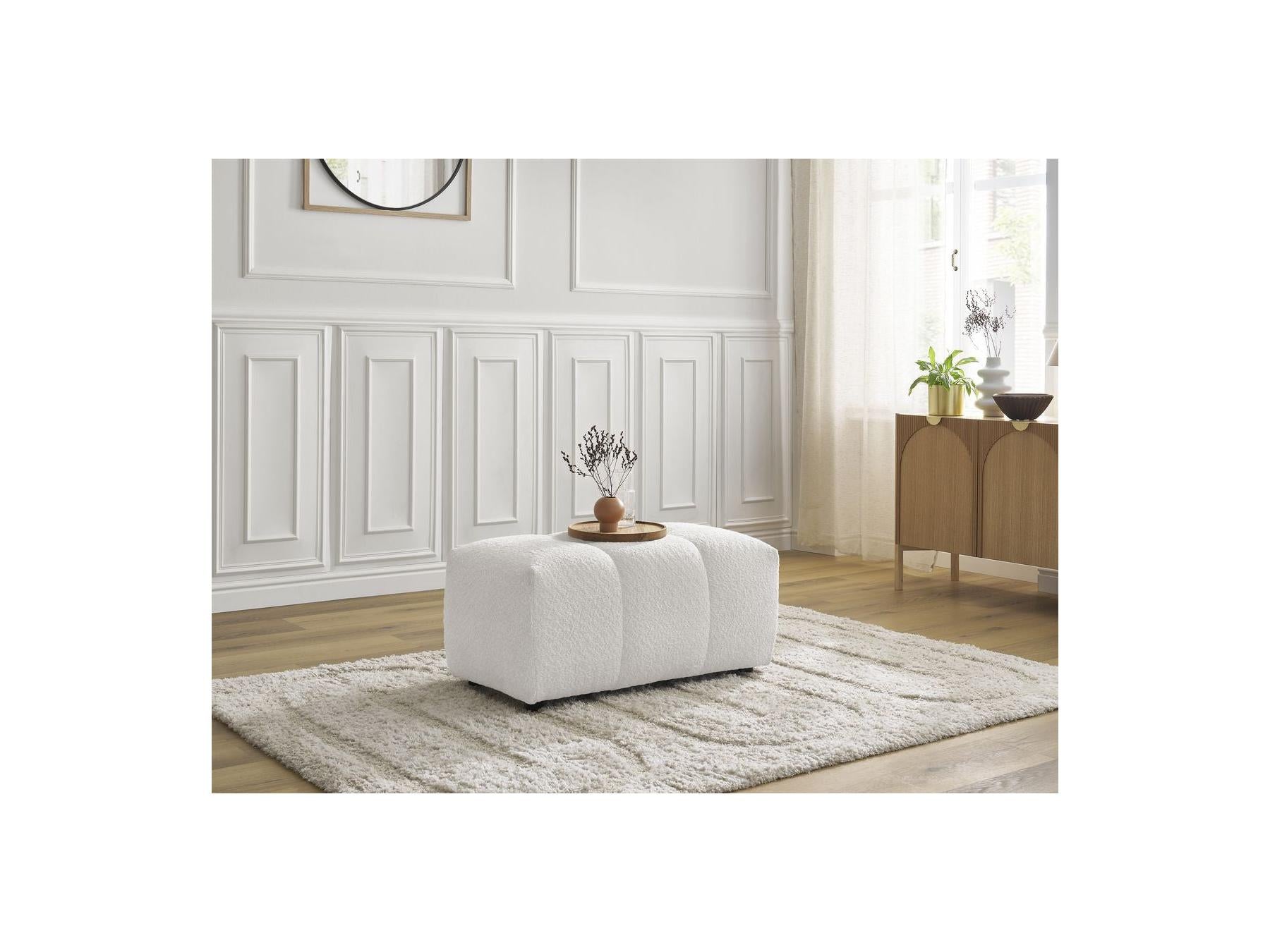 Roxelane - Pouf - Tissu Bouclette