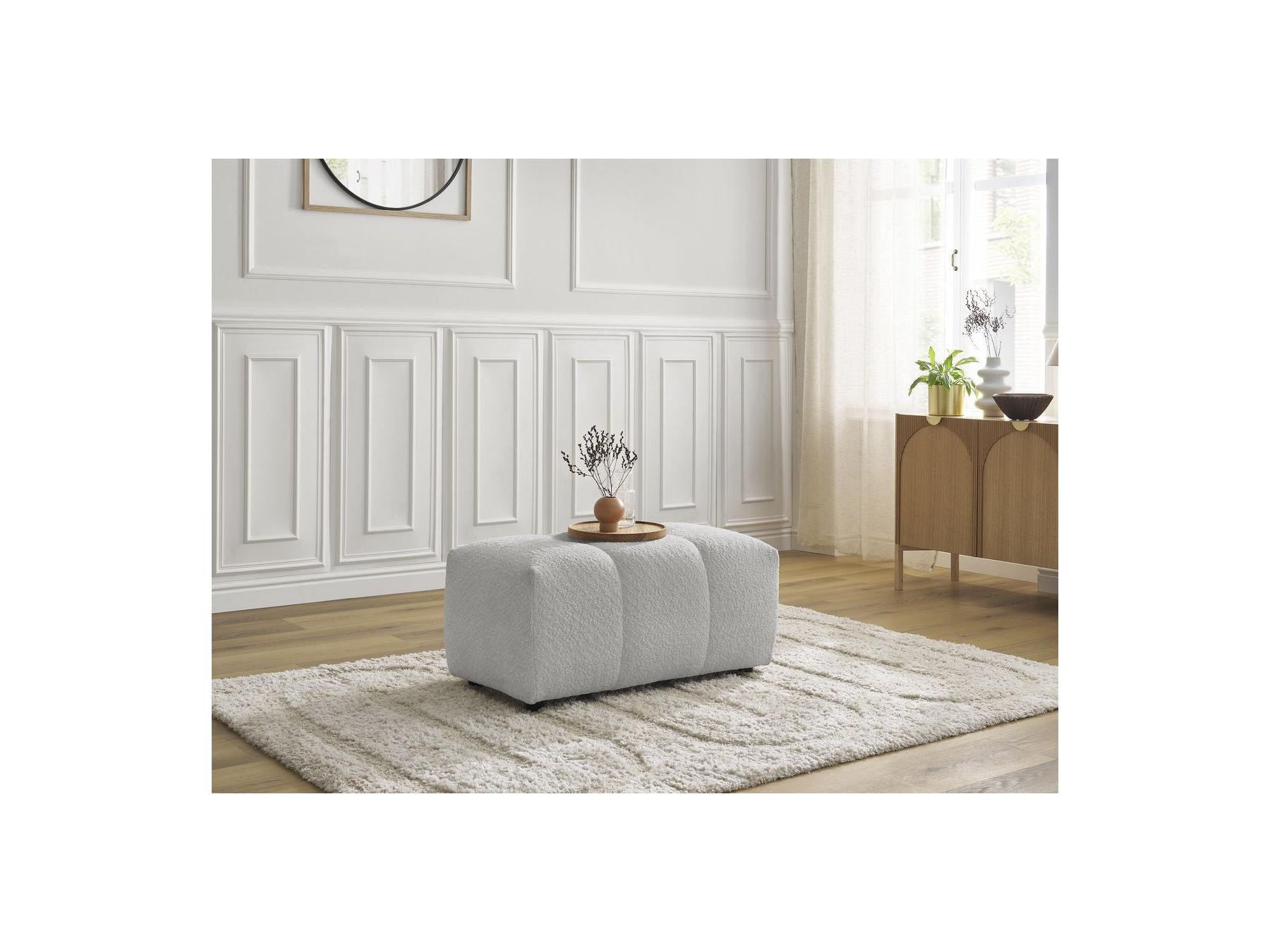 Roxelane - Pouf - Tissu Bouclette