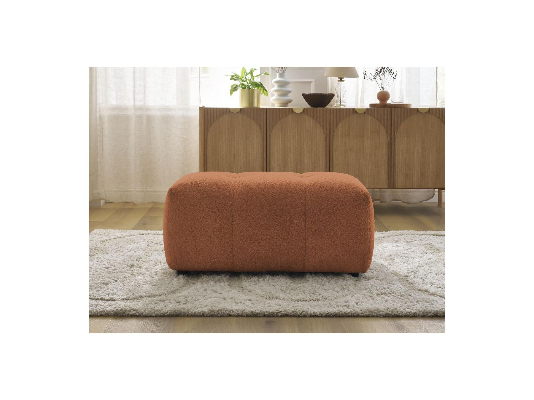 Roxelane - Pouf - Tissu Bouclette