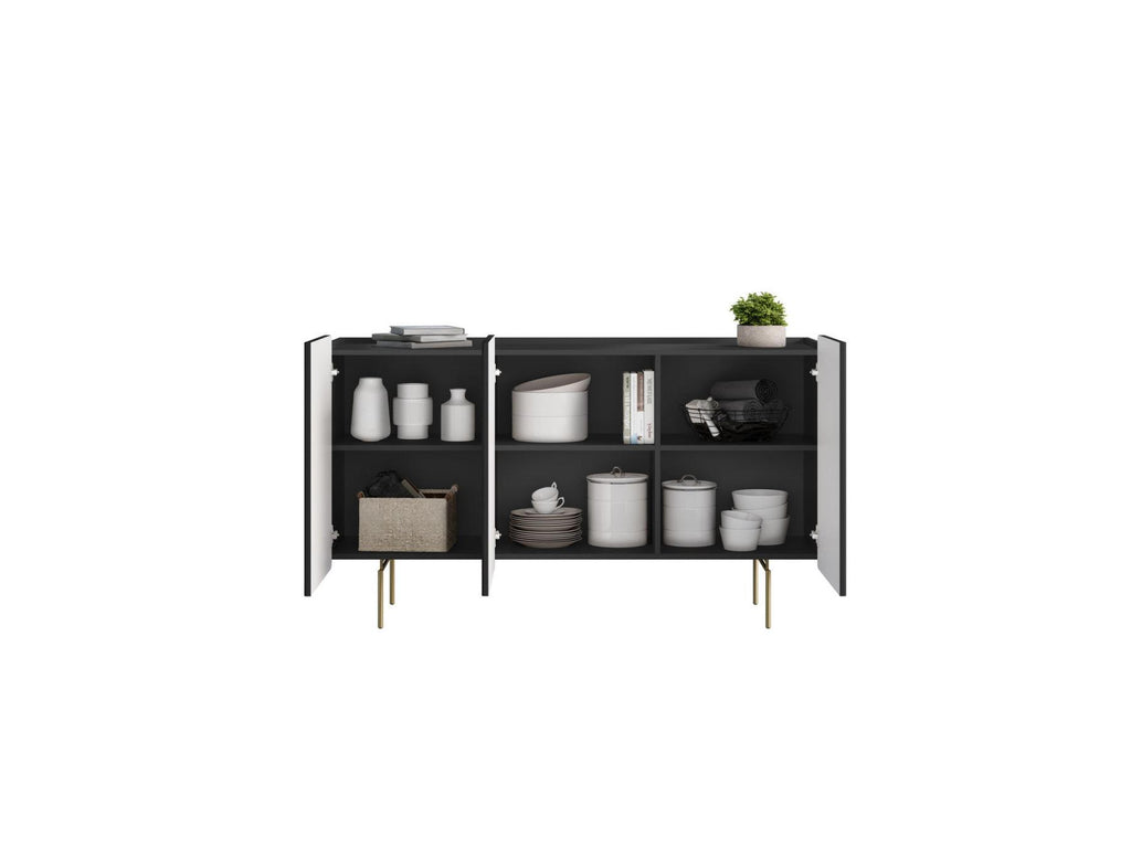 Mathilde - 3-Door Sideboard - Gold Legs