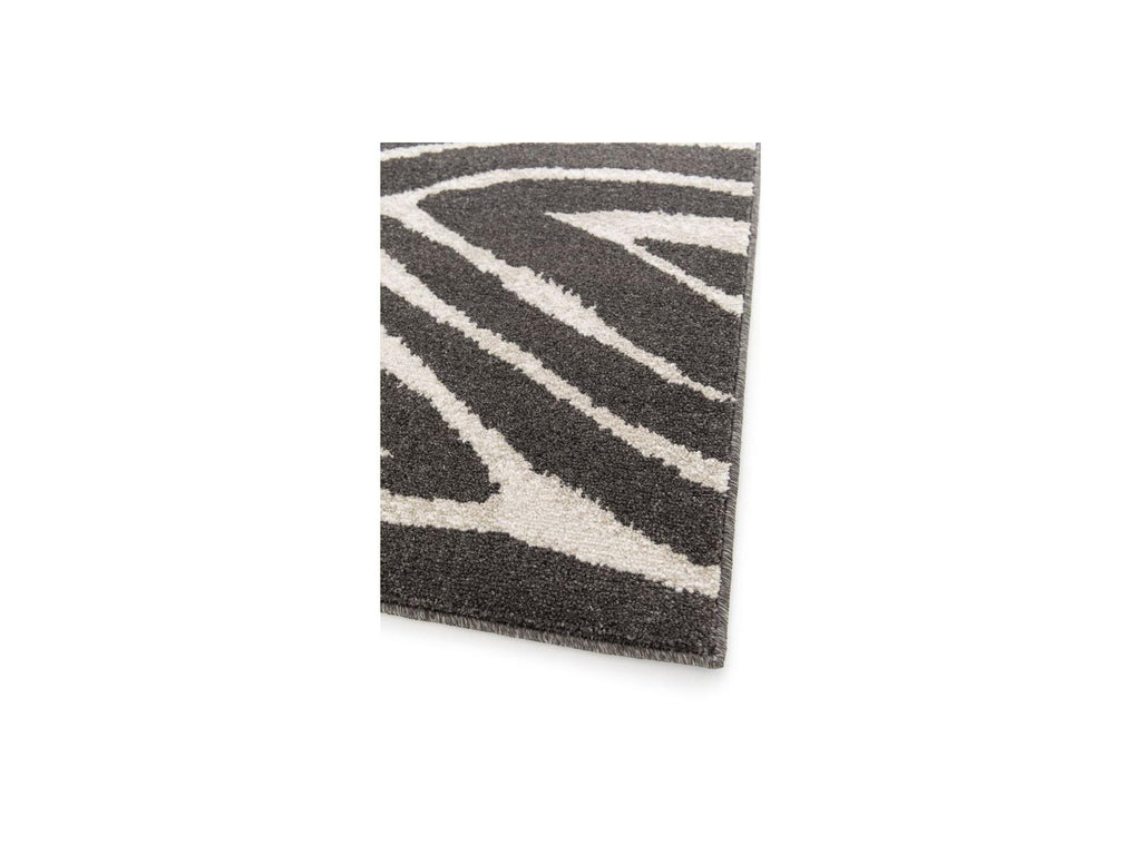 Zayn - Tapis Poils Ras - Motif Abstrait - Gris