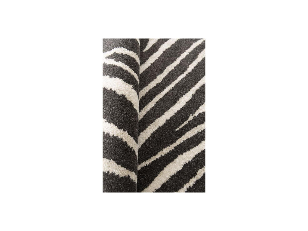 Zayn - Tapis Poils Ras - Motif Abstrait - Gris