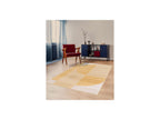 Irena - Tapis Poils Ras - Motif Abstrait - Jaune