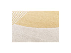 Irena - Tapis Poils Ras - Motif Abstrait - Jaune