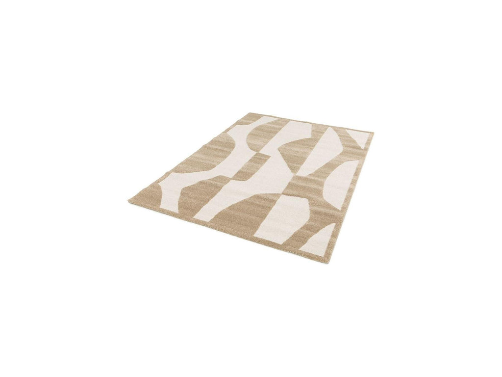 Elior - Short-Pile Rug - Abstract Pattern - Brown