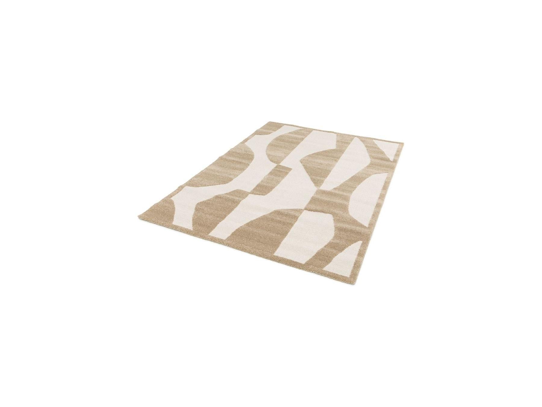 Elior - Short-Pile Rug - Abstract Pattern - Brown