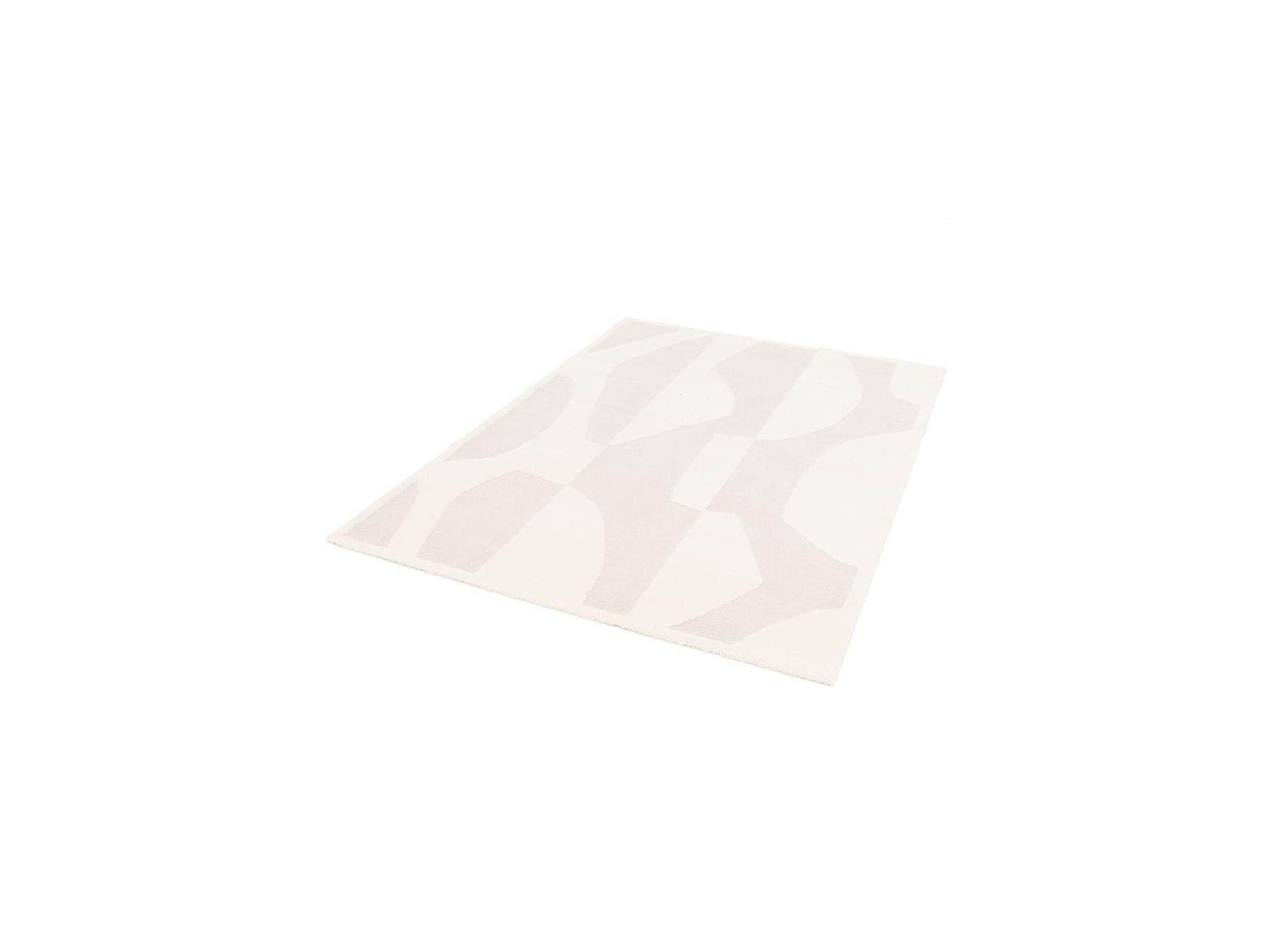 Elior - Tapis Poils Courts - Motif Abstrait - Beige