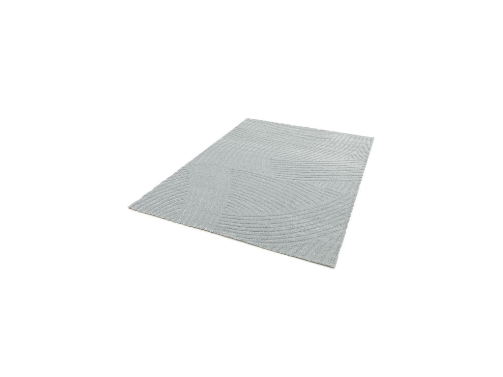 Stan - Tapis Poils Courts - Motif Abstrait - Bleu