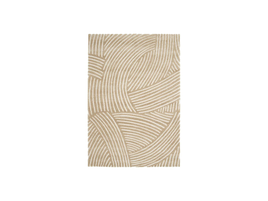 Stan - Tapis Poils Courts - Motif Abstrait - Marron